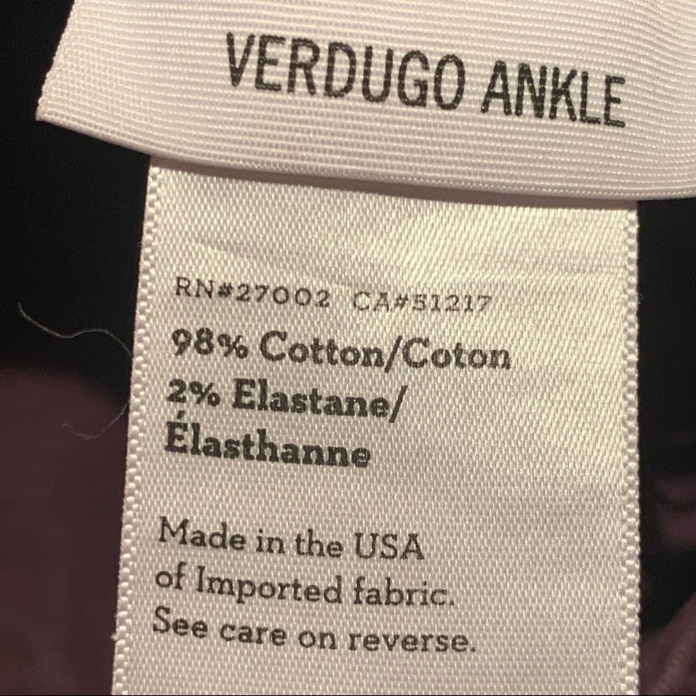 PAIGE Verdugo Ankle Skinny Jeans Autumn Plum Maroon Purple Size 29 - Picture 3 of 13